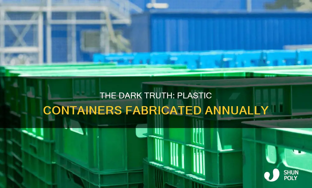 how many plastic containers are the companies fabrics every year
