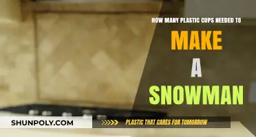Creative Snowman Building: Estimating Plastic Cups for Frosty Fun