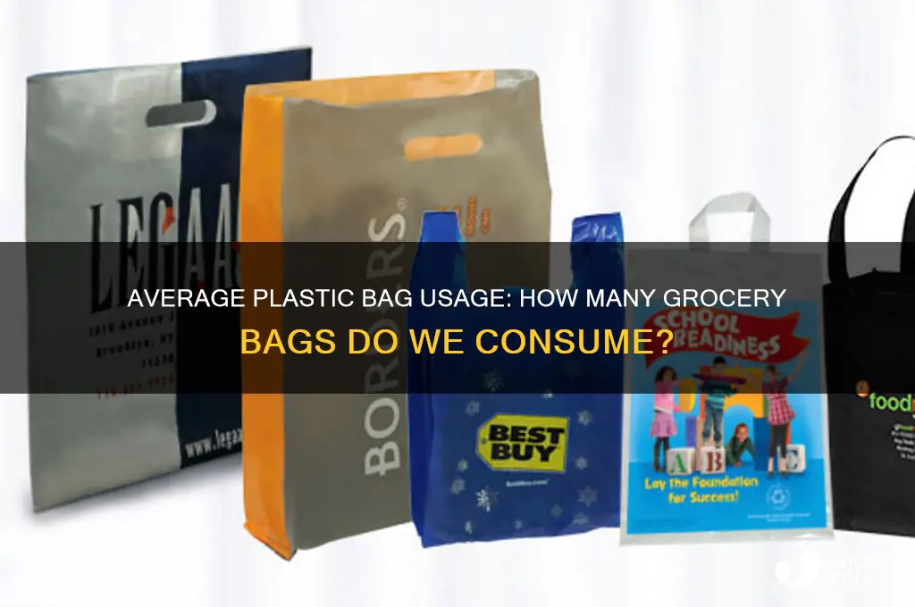 how many plastic grocery bags does the average person use