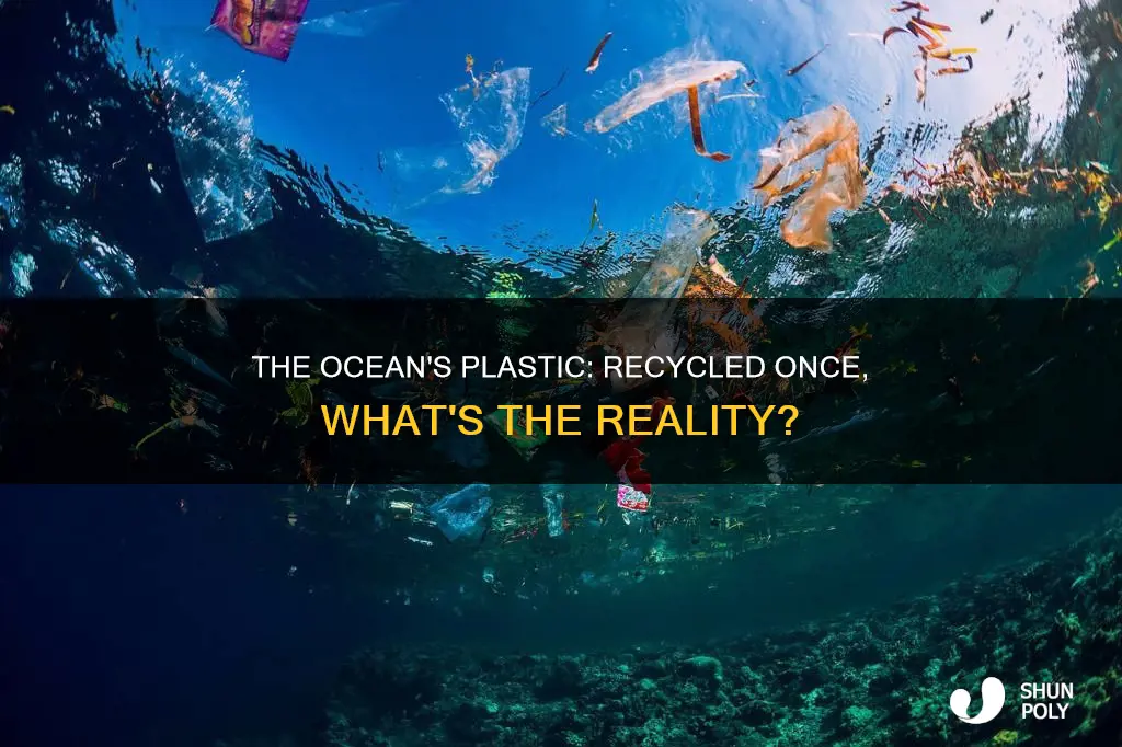 how many plastic is recycled once is on the oceans