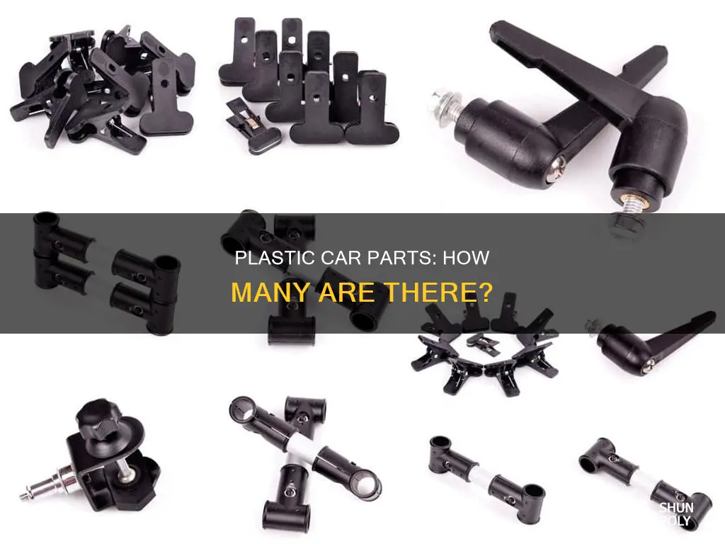 how many plastic parts in a car