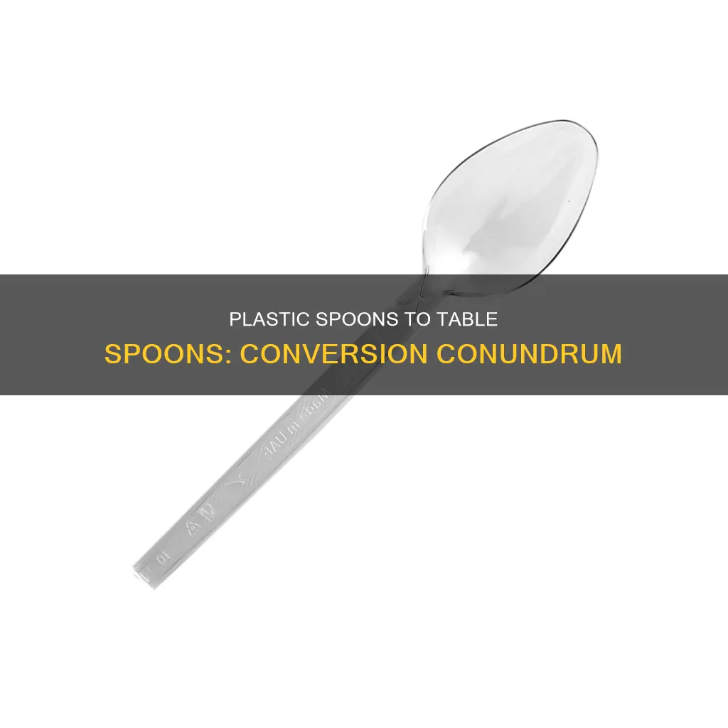 how many plastic spoons is a tablespoon