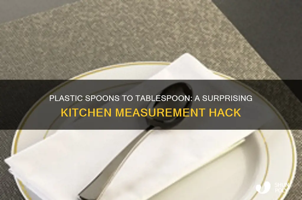 how many plastic spoons make a tablespoon