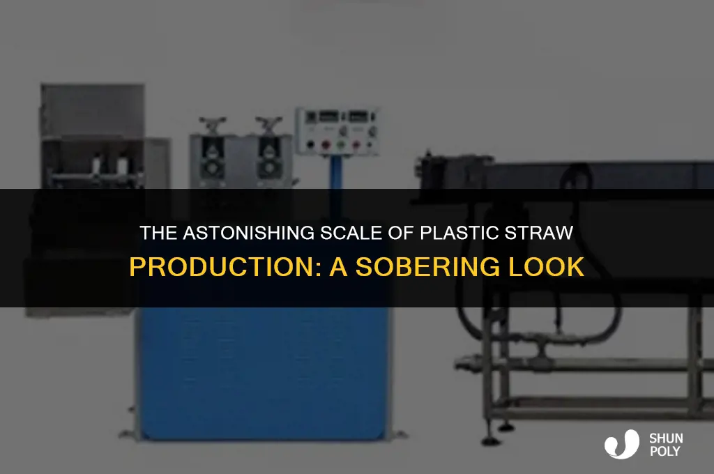 how many plastic straws are made