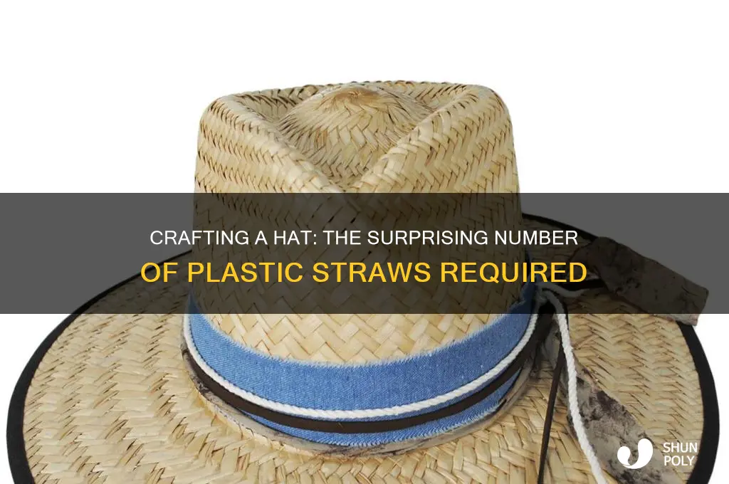 how many plastic straws are needed to make a hat