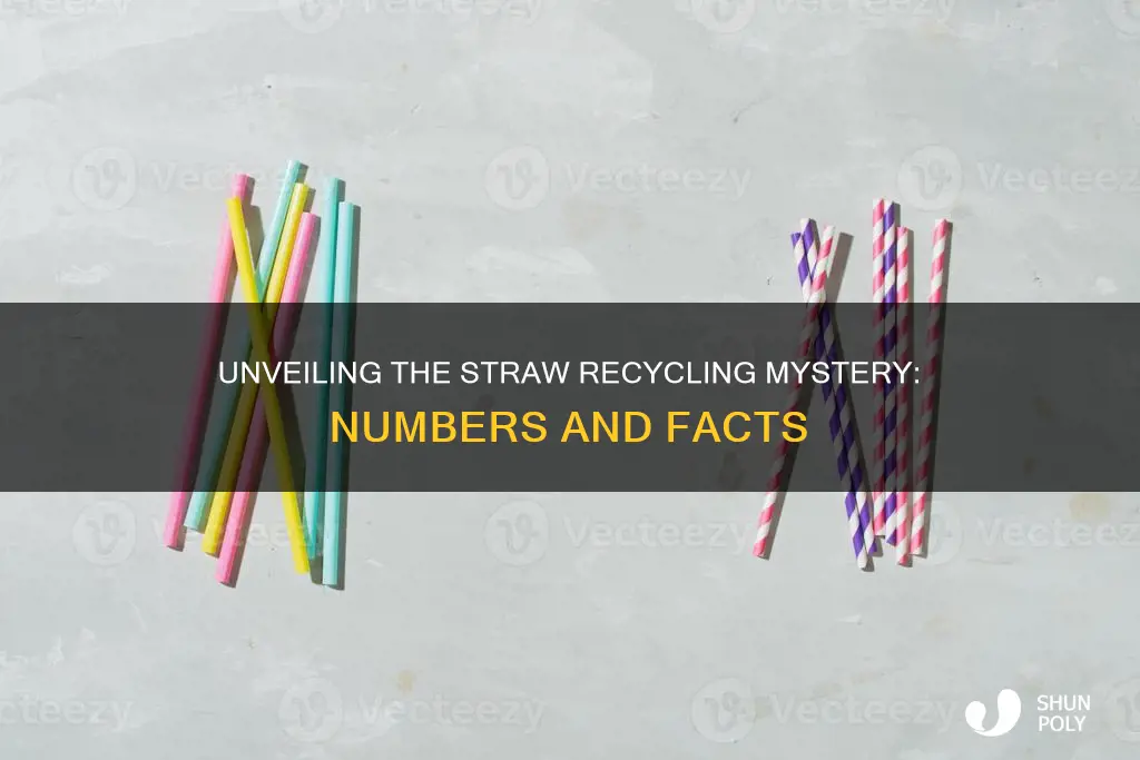 how many plastic straws are recycled