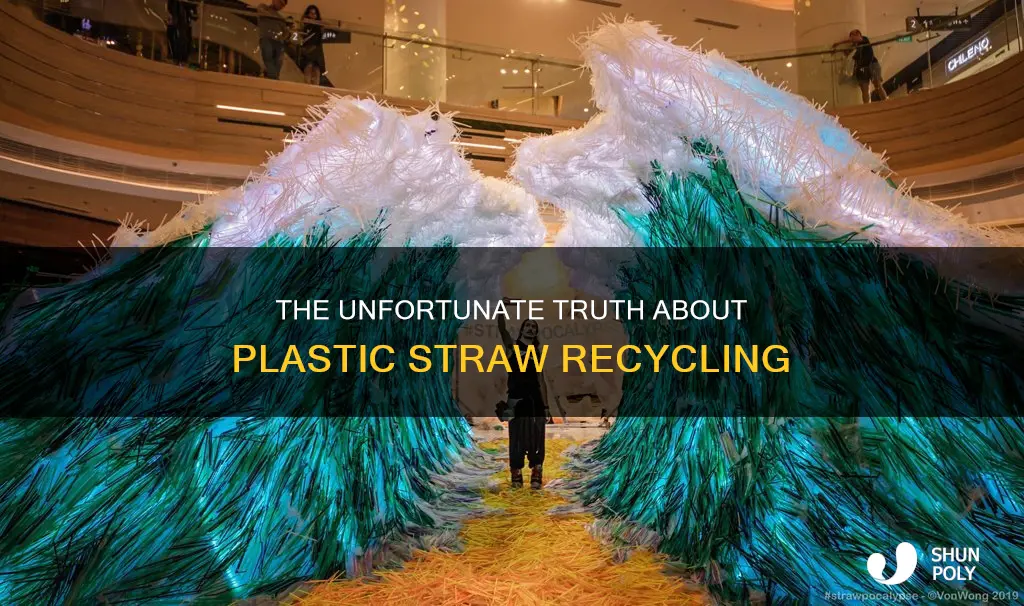 how many plastic straws are recycled