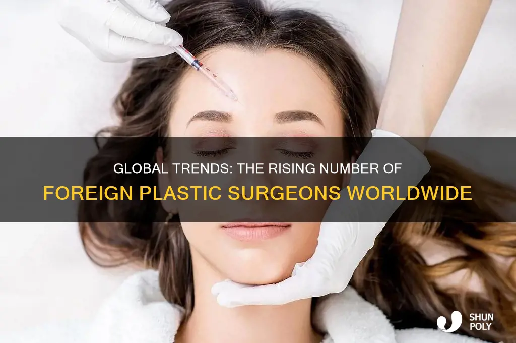 how many plastic surgeons are foreign