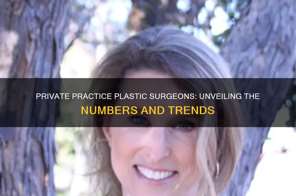 how many plastic surgeons are in private