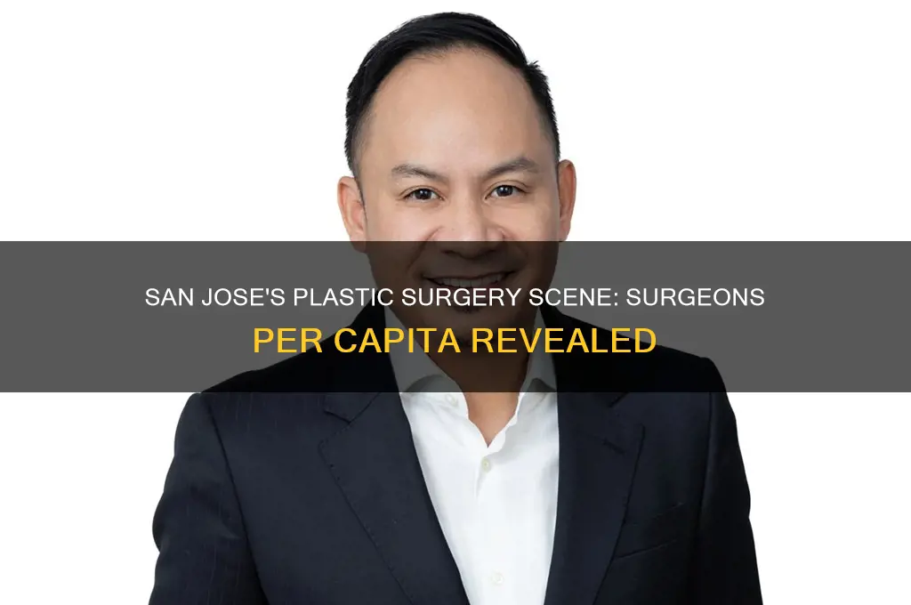 how many plastic surgeons per capita in san jose ca