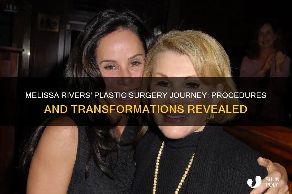 how many plastic surgery melissa rivers