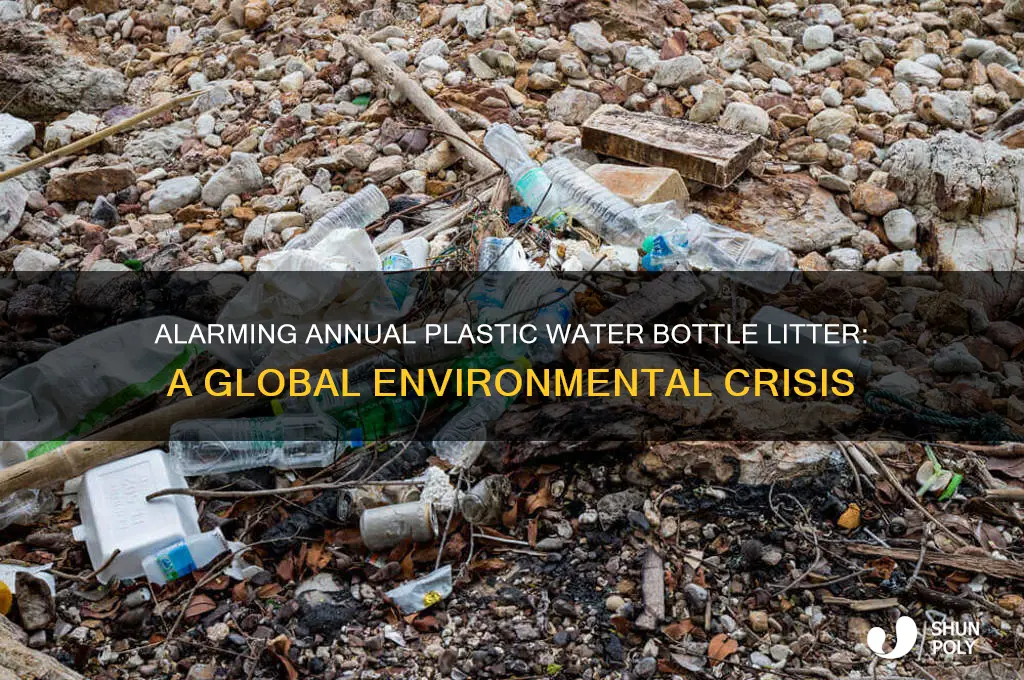 how many plastic water bottles are littered each year