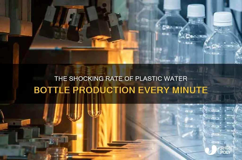 how many plastic water bottles are made every minute
