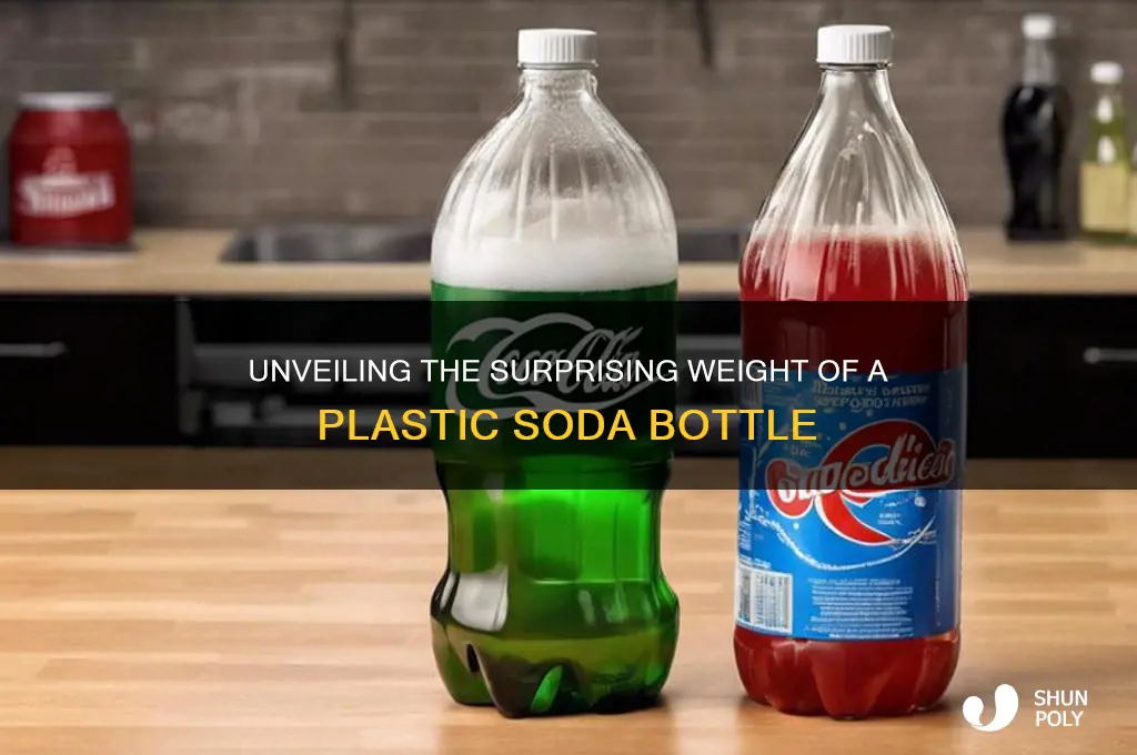 how many pounds does a plastic soda bottle weigh
