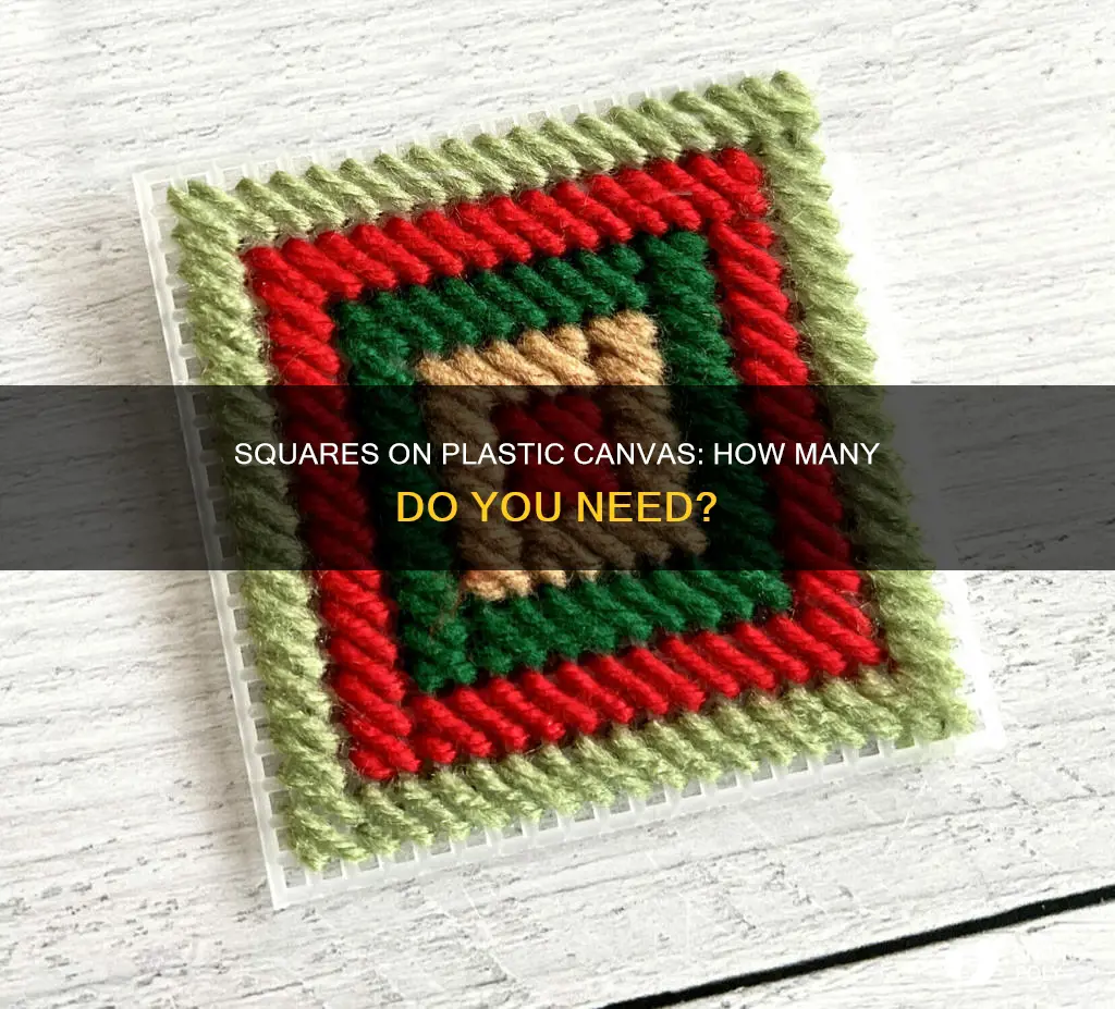 how many squares per plastic canvas