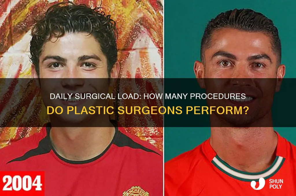 how many surgeries does a plastic surgeon do a day