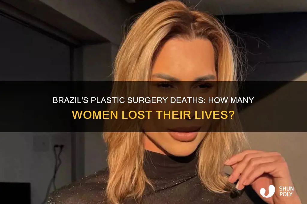 how many women died from plastic surgery in brazil