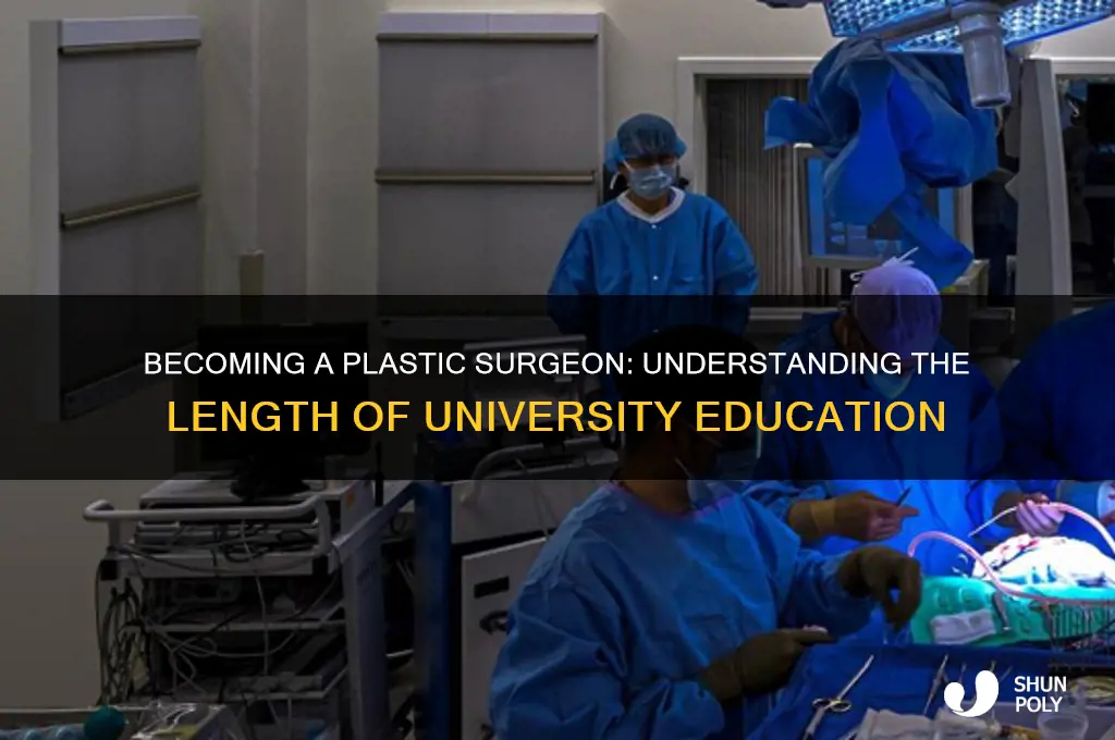 how many years at uni to become a plastic surgeon