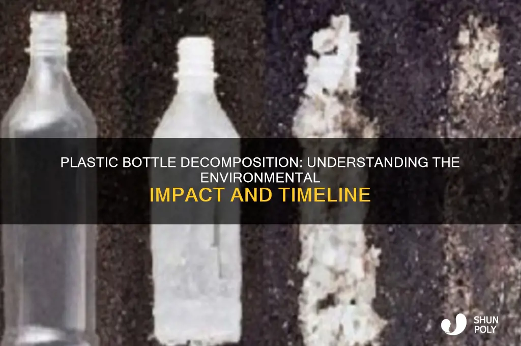 how many years do plastic bottles take to decompose