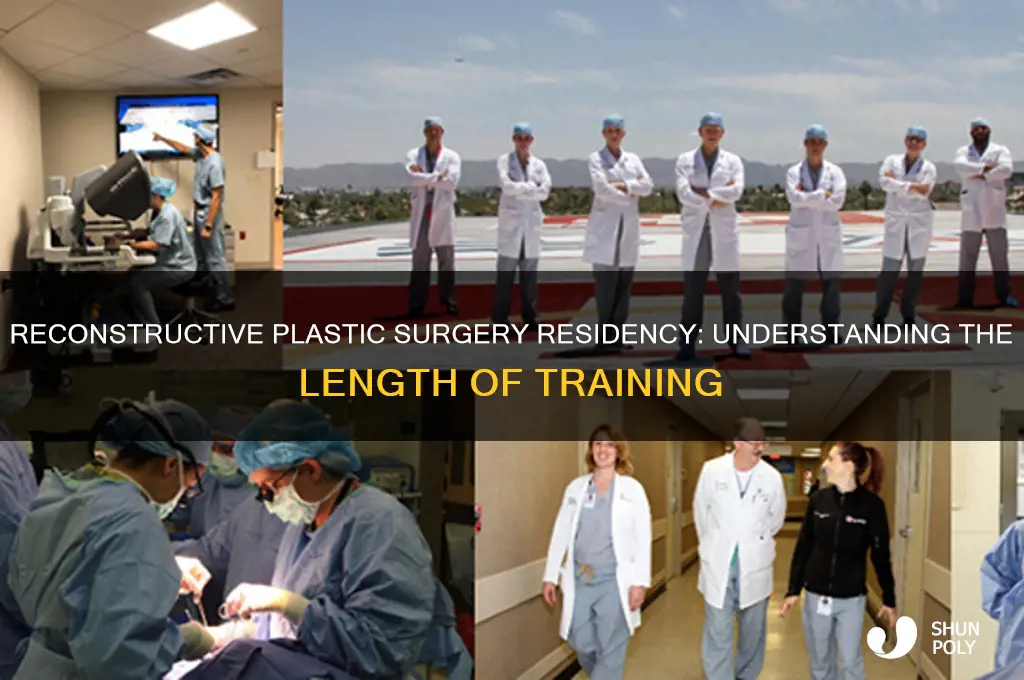 how many years of residency for reconstructive plastic surgery