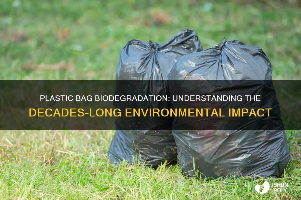 how many years to biodegrade plastic bag