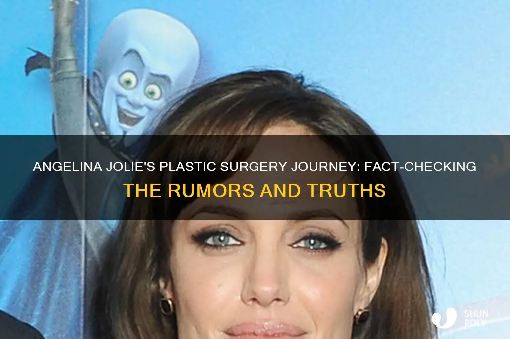 how may plastic surgery did angeilina jolie have