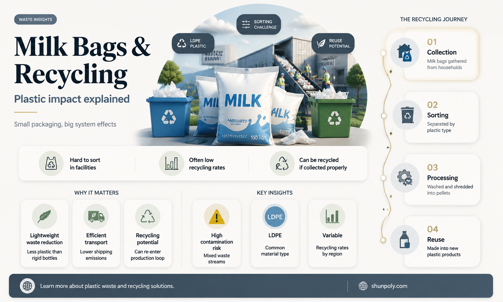 are plastic milk bags recyclable