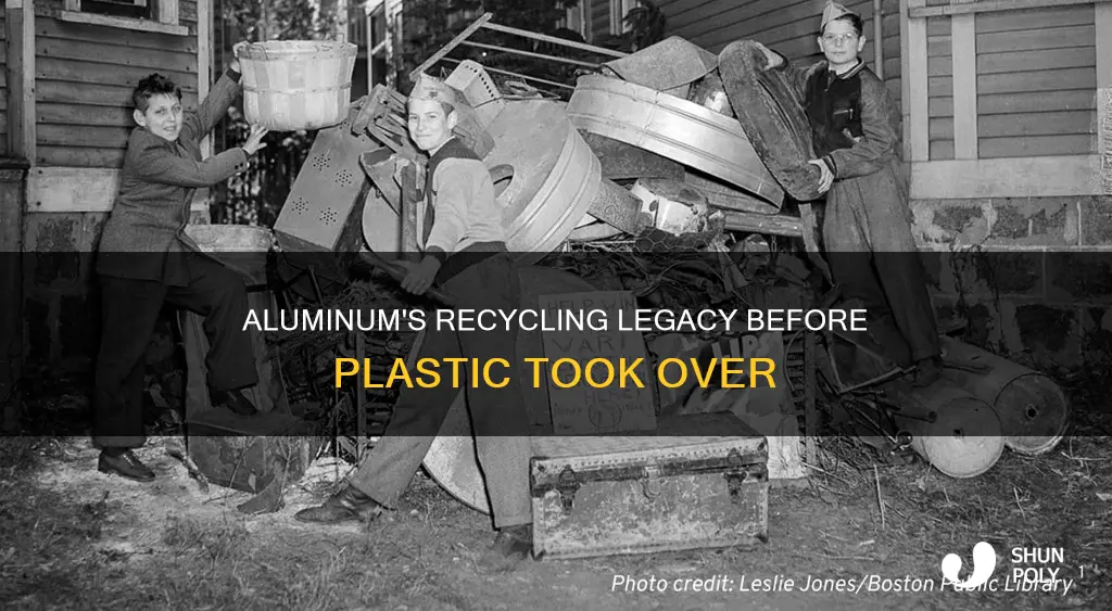 how much aluminum was recycled before plastic