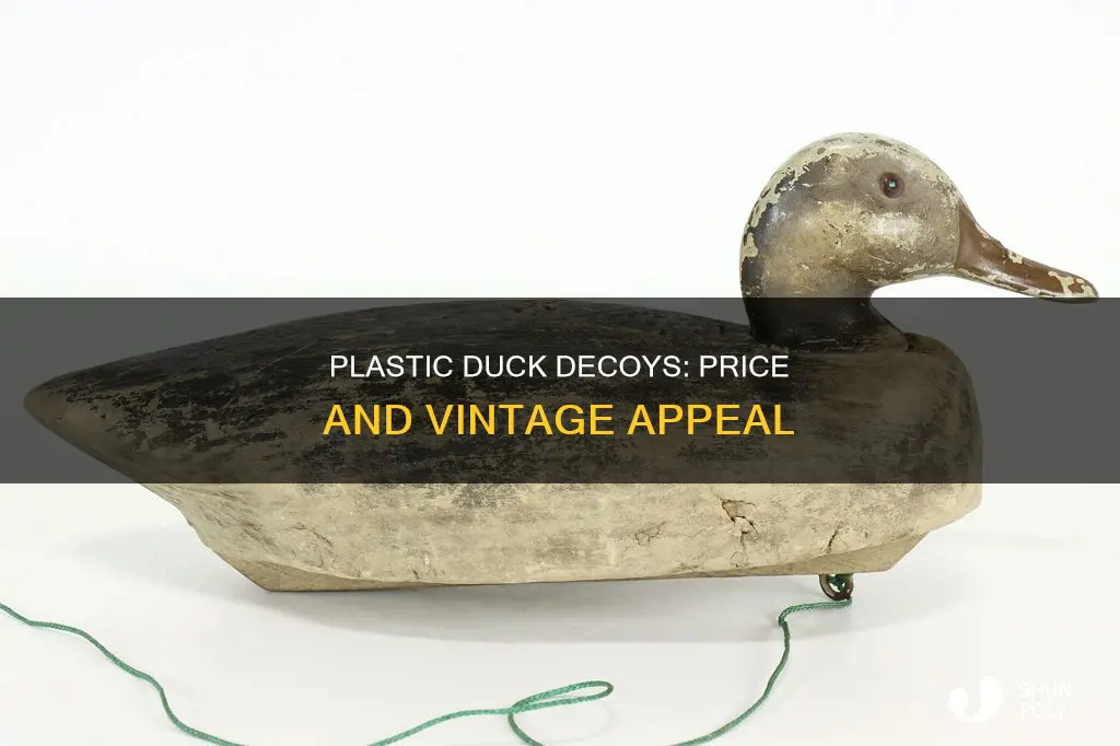 how much are big plastic older duck decoys