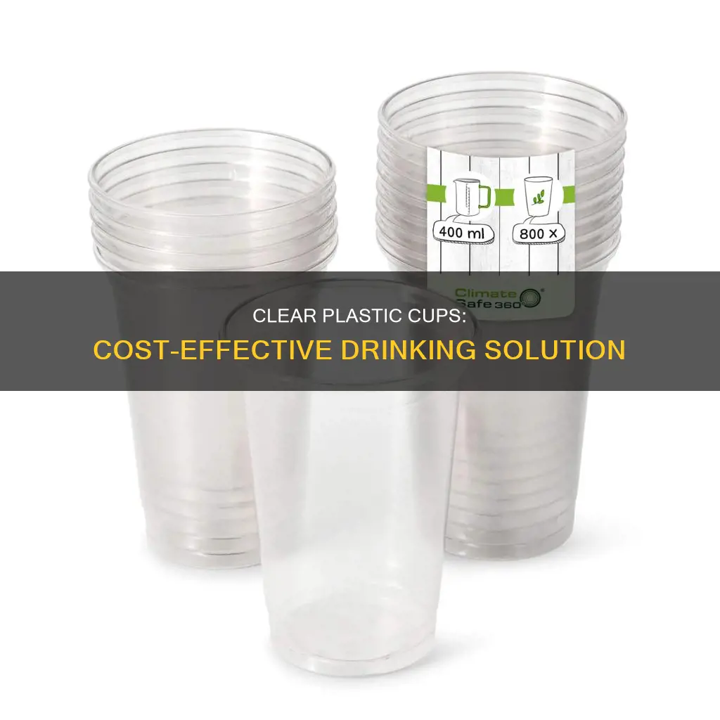 how much are clear plastic cups