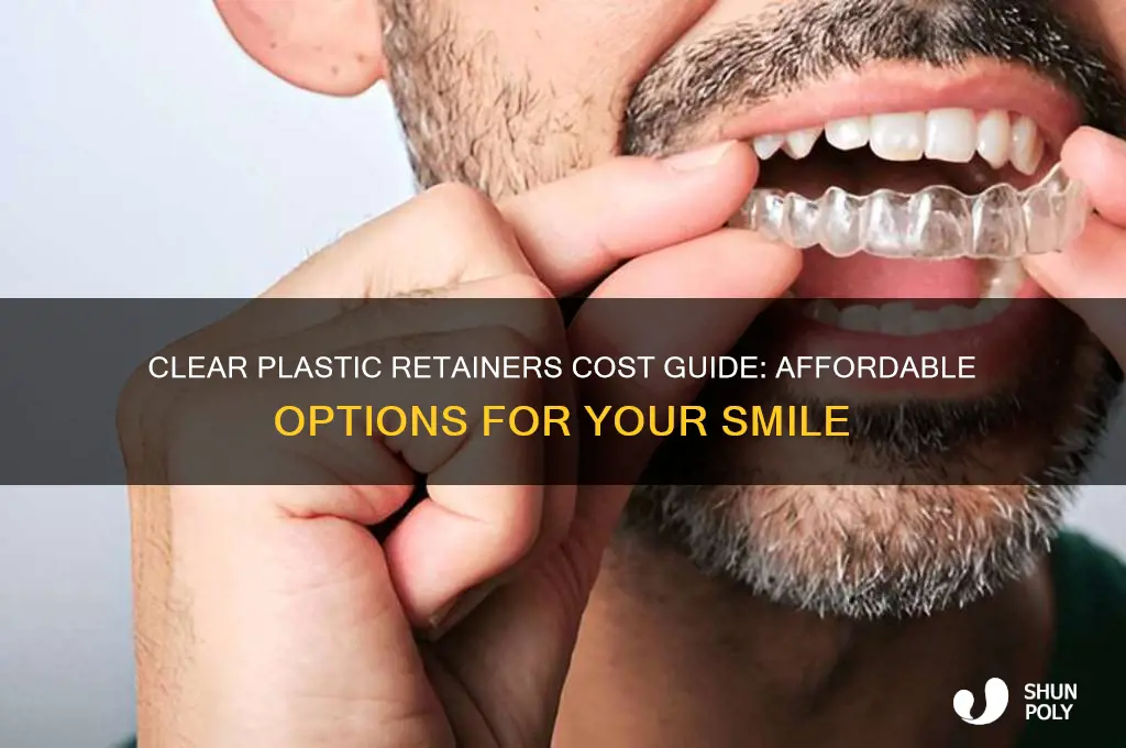 how much are clear plastic retainers