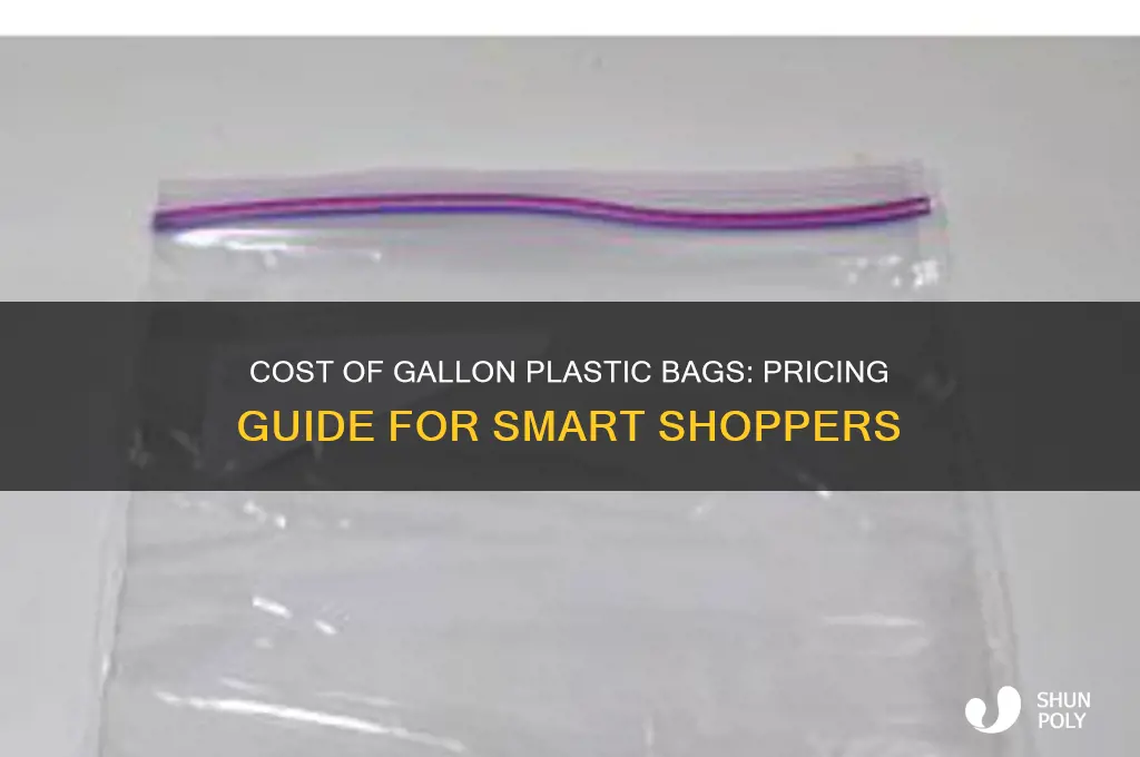 how much are gallon plastic bags