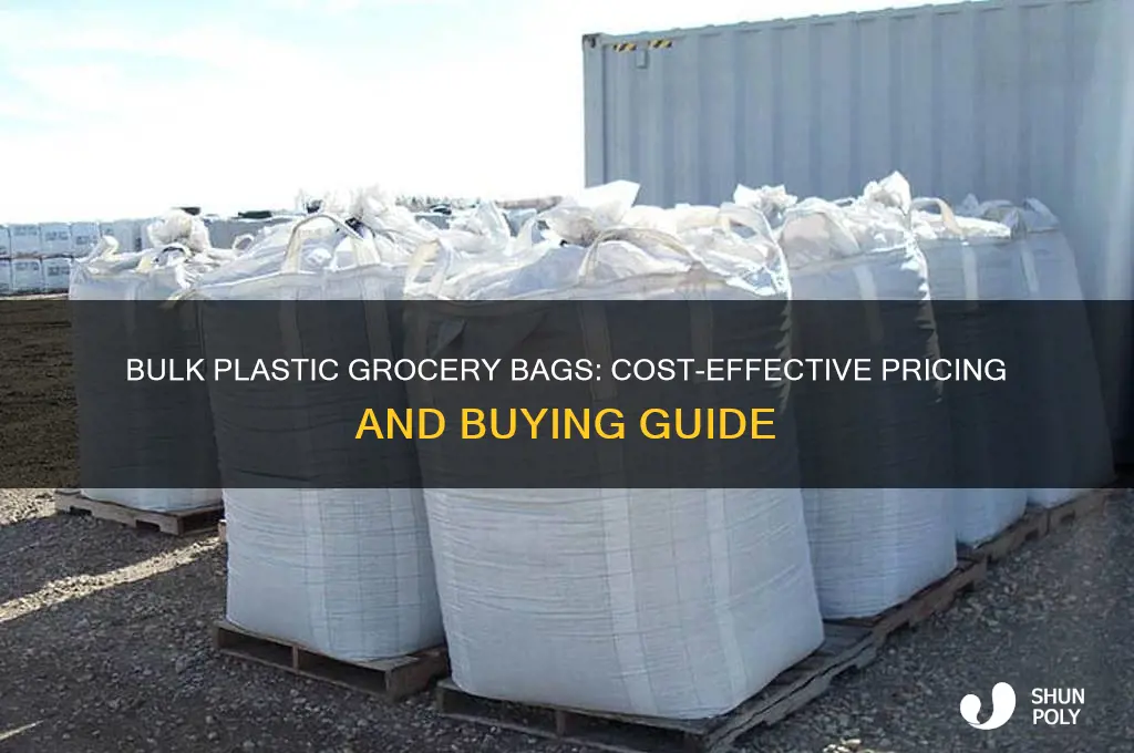 how much are plastic grocery bags in bulk
