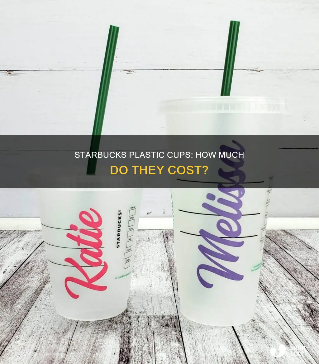 how much are the plastic starbucks cups