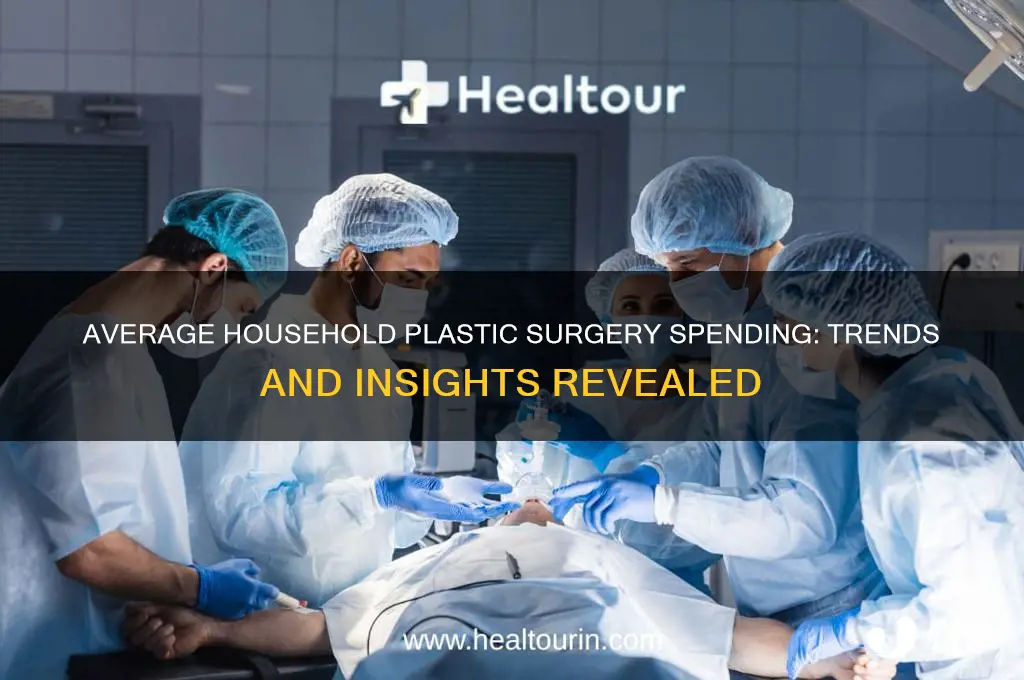 how much average household spends plastic surgery