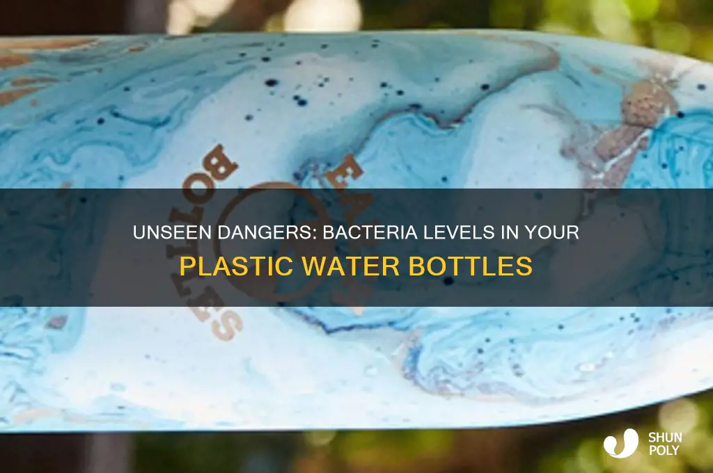 how much bacteria is in a plastic bottle
