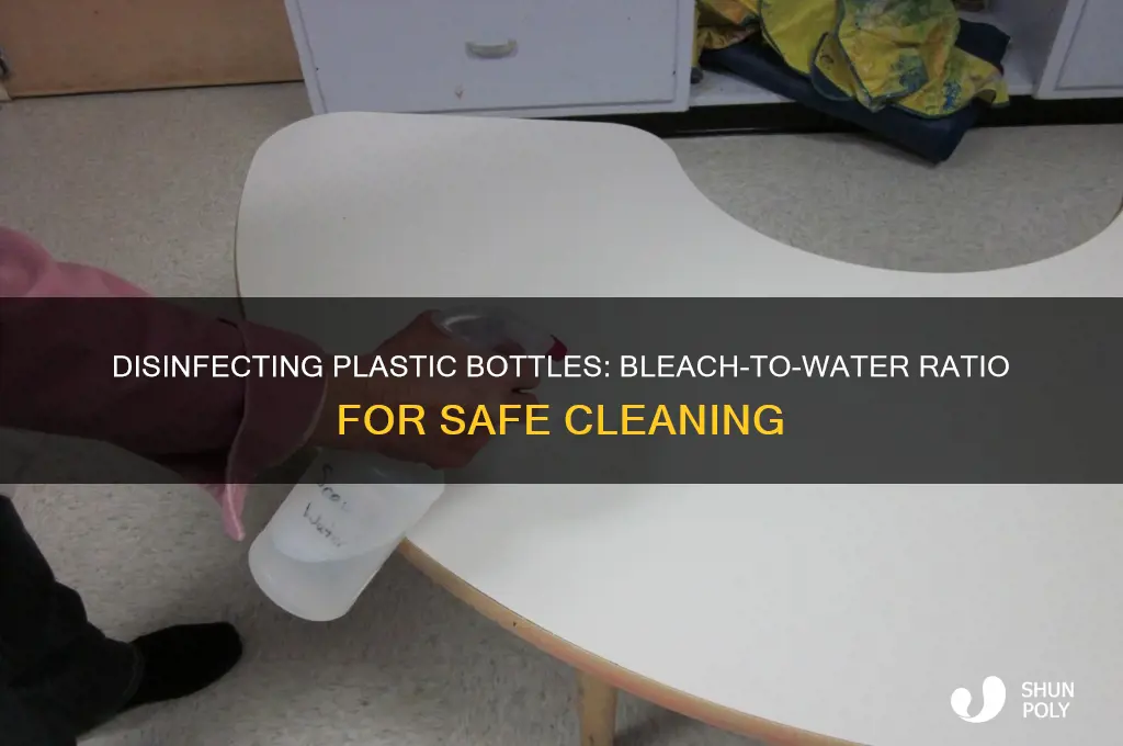 how much bleach per gallon for disinfecting plastic drinking bottles