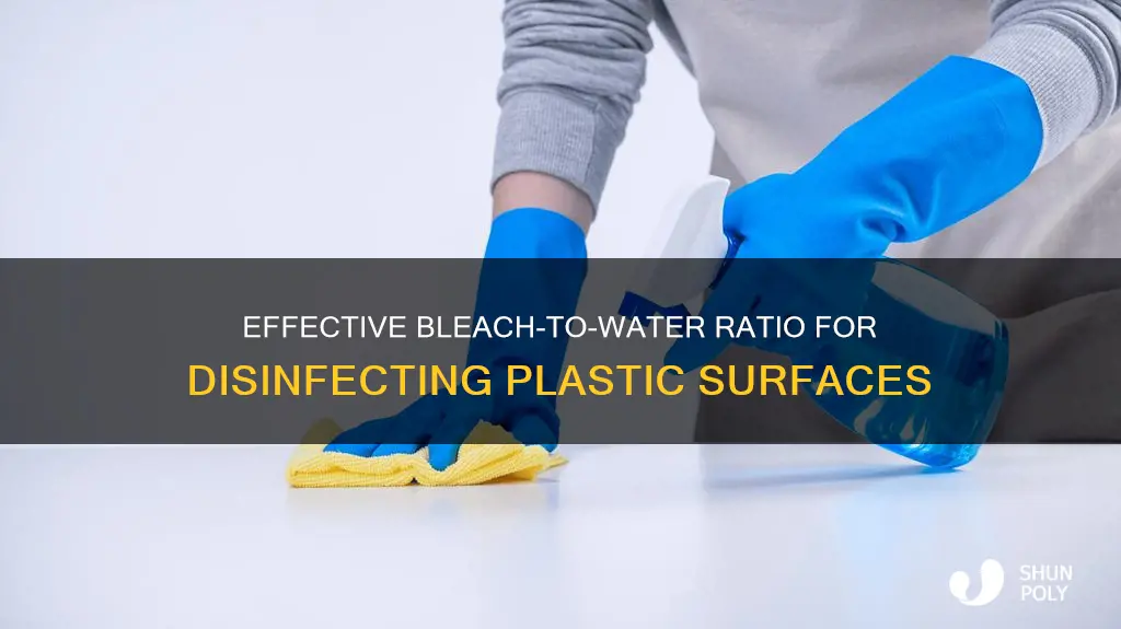 how much bleach per gallon for disinfecting plastic