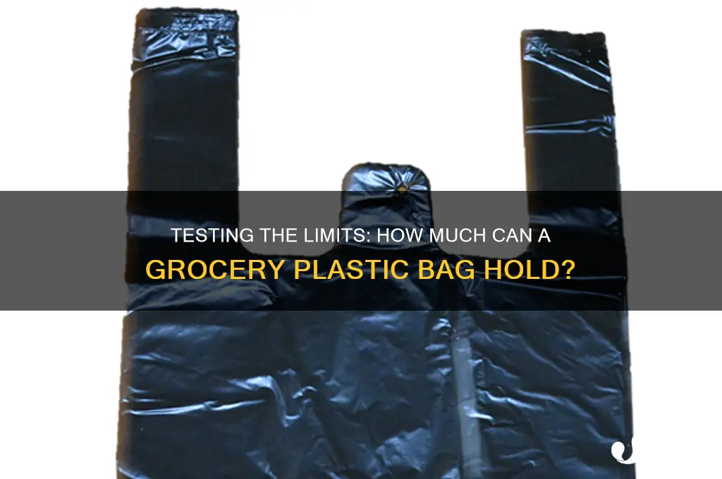 how much can a grocery plastic bag hold