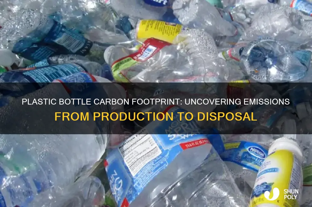 how much carbon is emitted from a plastic bottle