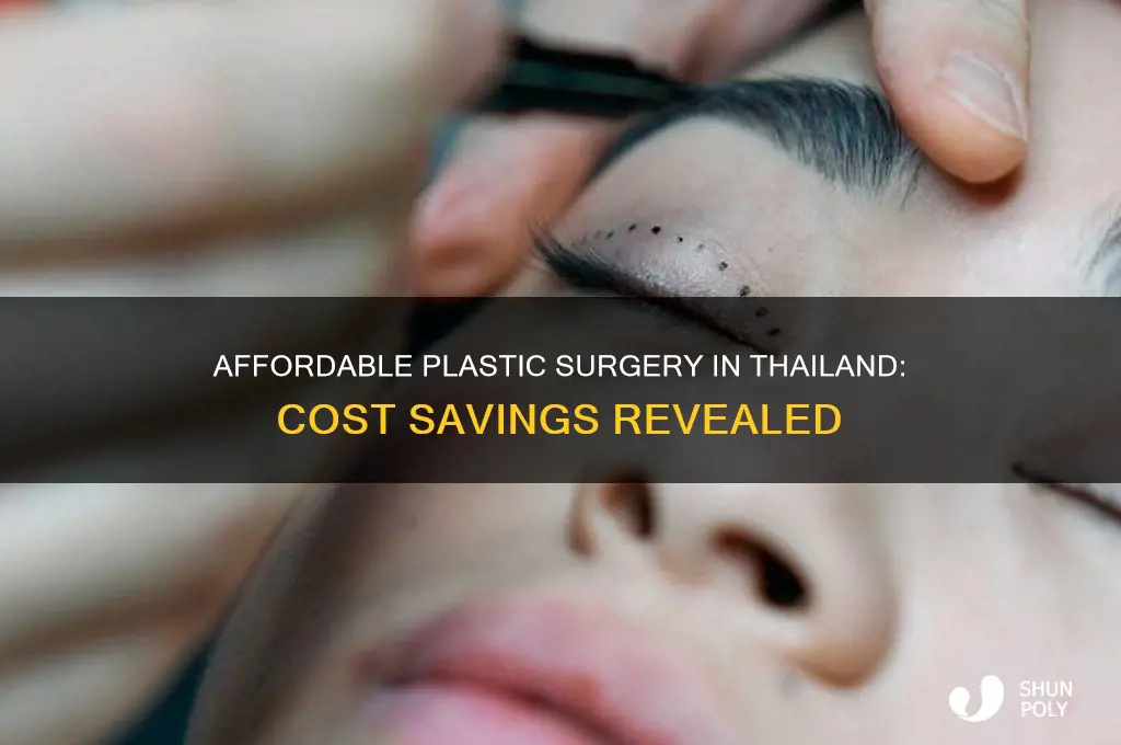 how much cheaper is plastic surgery in thailand
