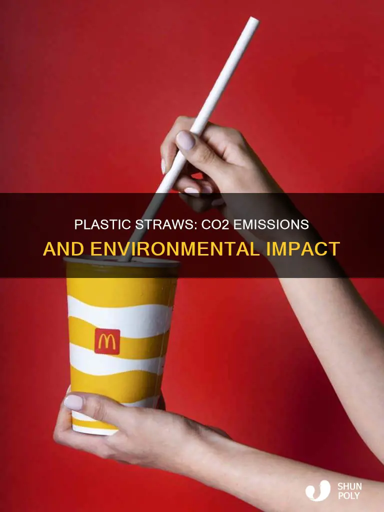 how much co2 is released by plastic straws