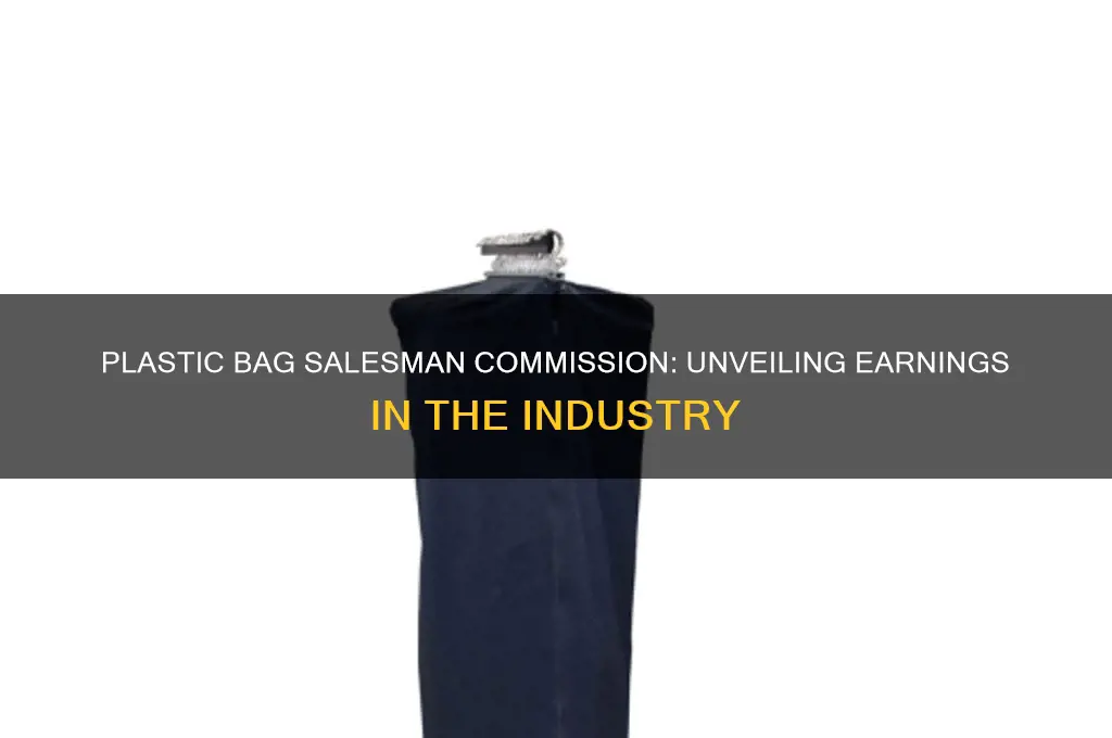 how much commission does a plastic bag salesman make
