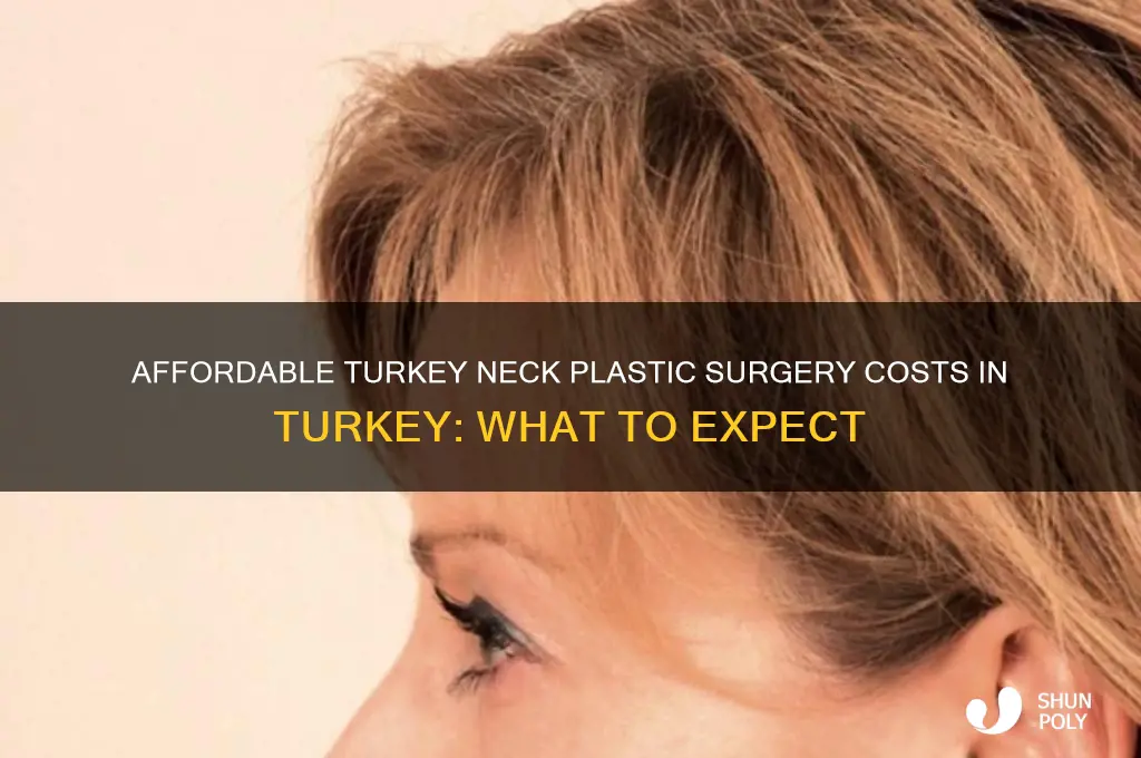 how much cost for plastic surgery on turkey neck