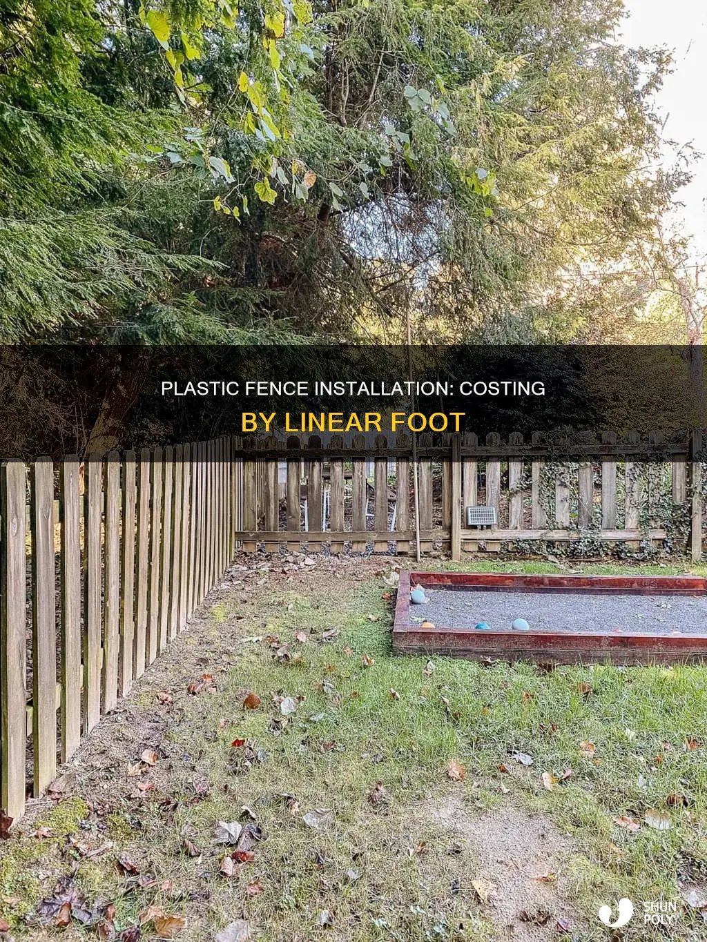 how much cost linear foot of plastic fence