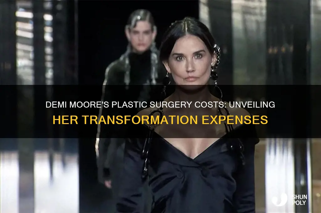 how much did demi moore pay on plastic surgery