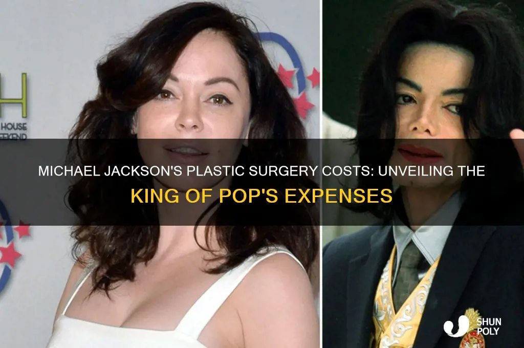 how much did michael jackson spend on plastic surgery