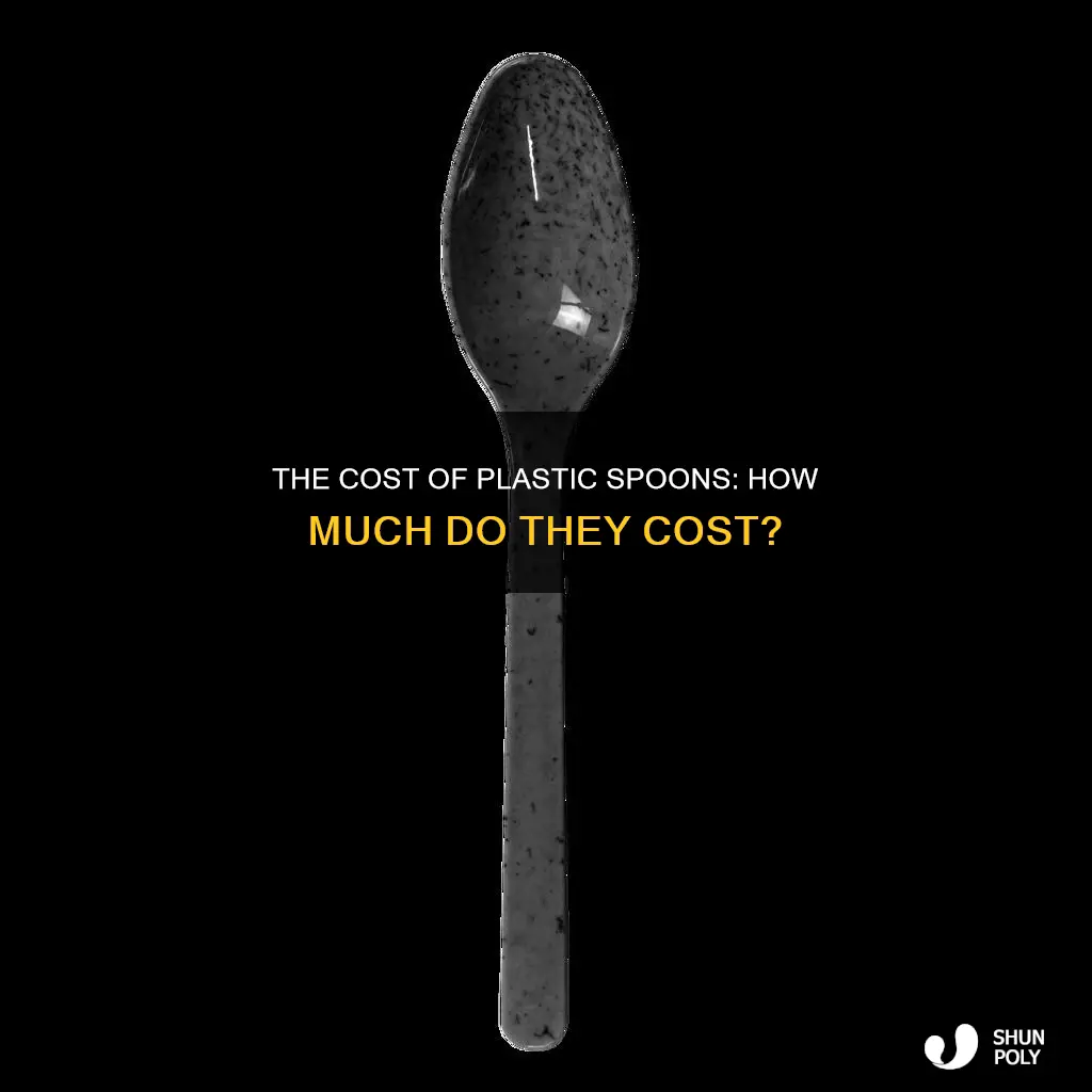 how much do a thing of plastic spoons cost