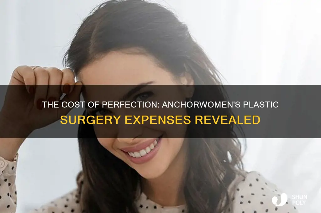 how much do anchor women pay in plastic surgery