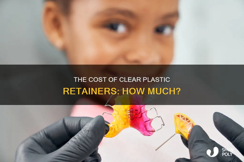 how much do clear plastic retainers cost